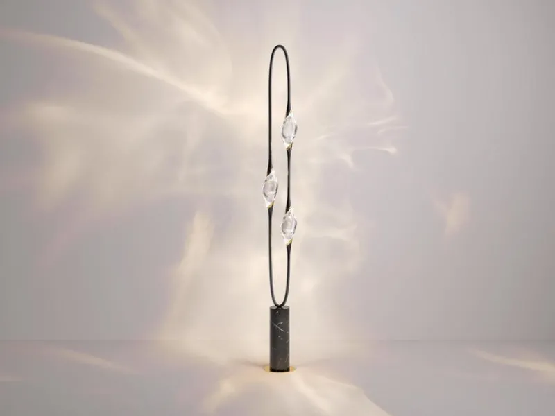 Outlet Pamono Black and Gold Il Pezzo 12 Floor Lamp by Il Pezzo Mancante
