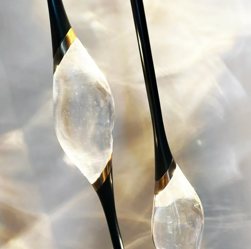 Outlet Pamono Black and Gold Il Pezzo 12 Floor Lamp by Il Pezzo Mancante