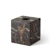 Online Pamono Black and Gold Marble Square Tissue Box by Royal Bee Design