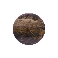 Clearance Pamono Black and Gold Marble Wall Clock by Euromarmi Store