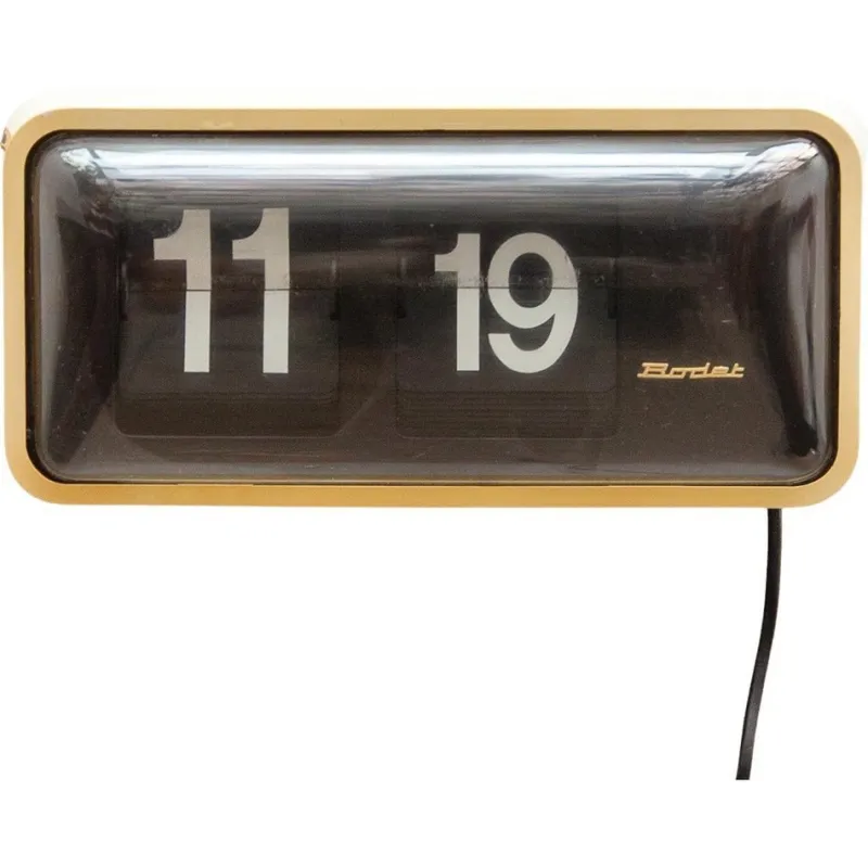 Pamono Black and White Large Station Flip Clock, France, 1970s> Clocks