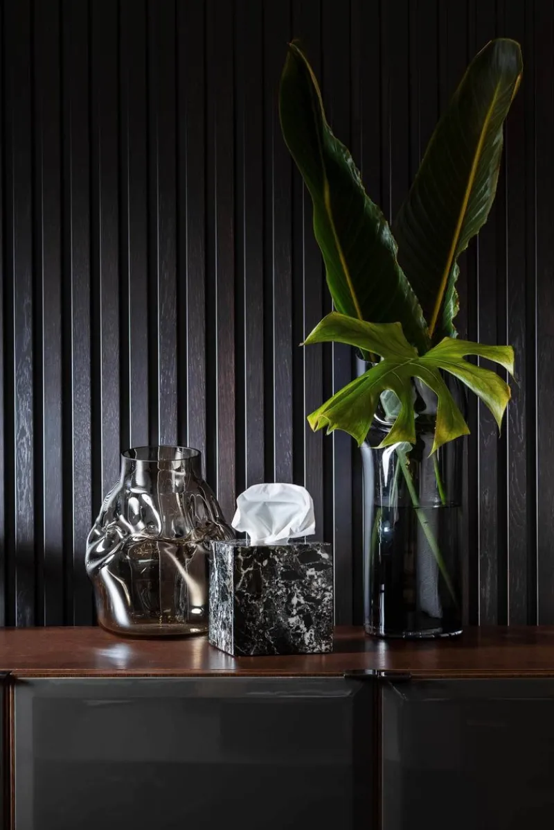 Outlet Pamono Black and White Marble Square Tissue Box by Royal Bee Design