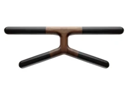 Pamono Black Ash Jeeves Wall Mounted Valet Stand by Tolila & Gilliland> Racks, Hooks & Valets