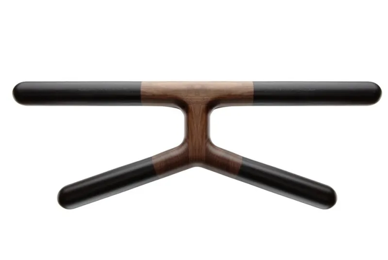 Pamono Black Ash Jeeves Wall Mounted Valet Stand by Tolila & Gilliland> Racks, Hooks & Valets