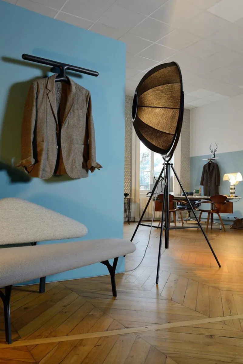 Pamono Black Ash Jeeves Wall-Mounted Valet Stand by Tolila & Gilliland> Racks, Hooks & Valets