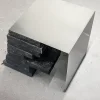 Pamono Black Basalt and Stainless Steel Coffee Table by Case Studios> Tables
