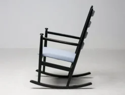 Online Pamono Black Beech Rocking Chair by Niels Eilersen, Denmark, 1960s