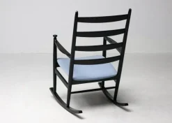 Online Pamono Black Beech Rocking Chair by Niels Eilersen, Denmark, 1960s
