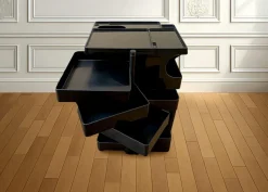 Pamono Black Boby Cart by Joe Colombo for Bieffeplast> Serving Bar Carts & Trolleys
