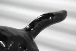 Best Pamono Black Cat Figurine from Vallauris France, 1970s