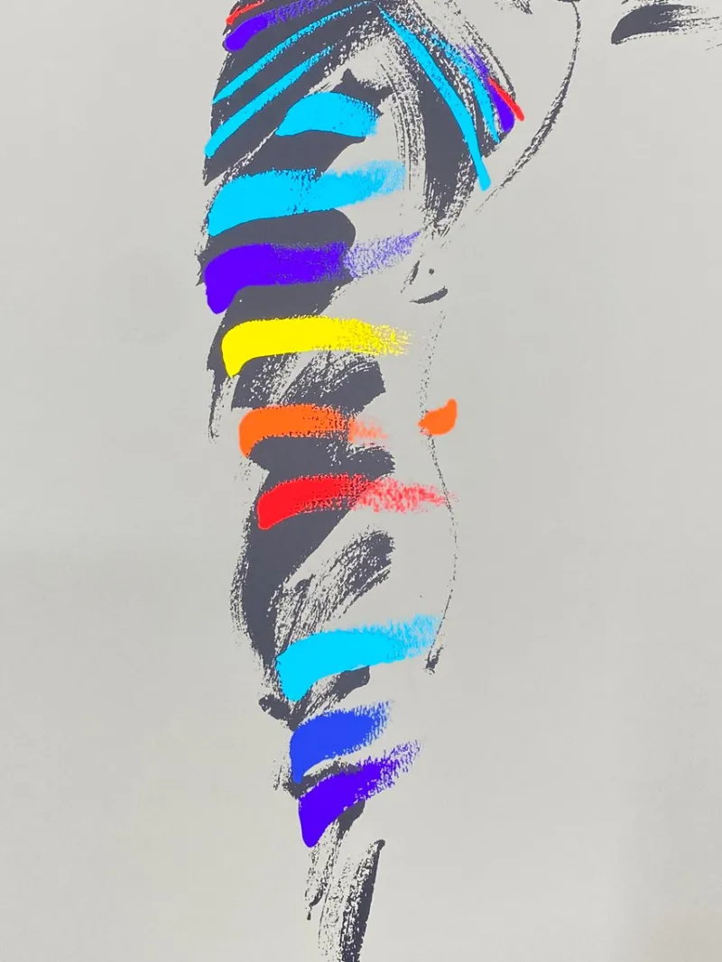 Discount Pamono Black Dress Poster by Michel Canetti, 1980s