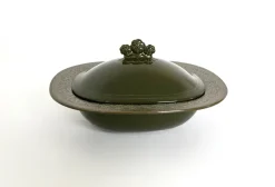 Clearance Pamono Black Earthenware Serving Set by Antonia Campi, 1965, Set of 5
