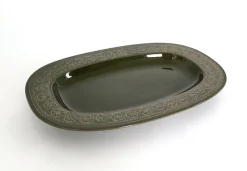 Clearance Pamono Black Earthenware Serving Set by Antonia Campi, 1965, Set of 5