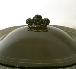 Clearance Pamono Black Earthenware Serving Set by Antonia Campi, 1965, Set of 5