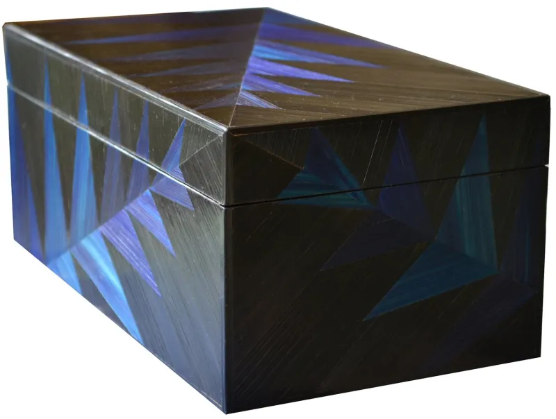 Online Pamono Black Fern Straw Marquetry Box by Violeta Galan