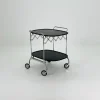 Pamono Black Gastone Dolly Trolley Bar Cart by Antonio Citterio and Oliver Low for Kartell> Serving Bar Carts & Trolleys