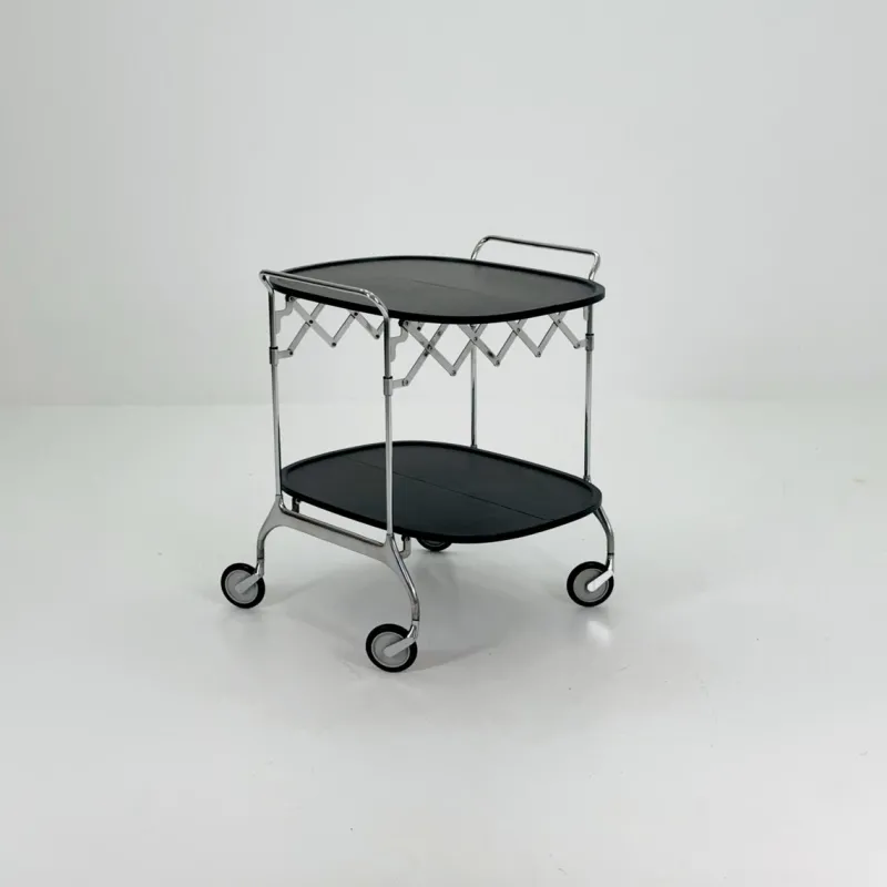 Pamono Black Gastone Dolly Trolley Bar Cart by Antonio Citterio and Oliver Low for Kartell> Serving Bar Carts & Trolleys