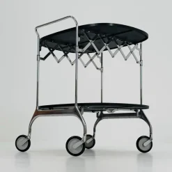 Pamono Black Gastone Dolly Trolley Bar Cart by Antonio Citterio and Oliver Low for Kartell><noscript><img width=
