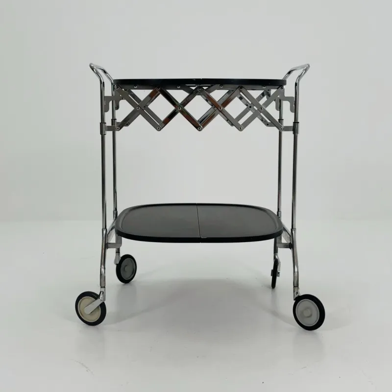 Pamono Black Gastone Dolly Trolley Bar Cart by Antonio Citterio and Oliver Low for Kartell> Serving Bar Carts & Trolleys
