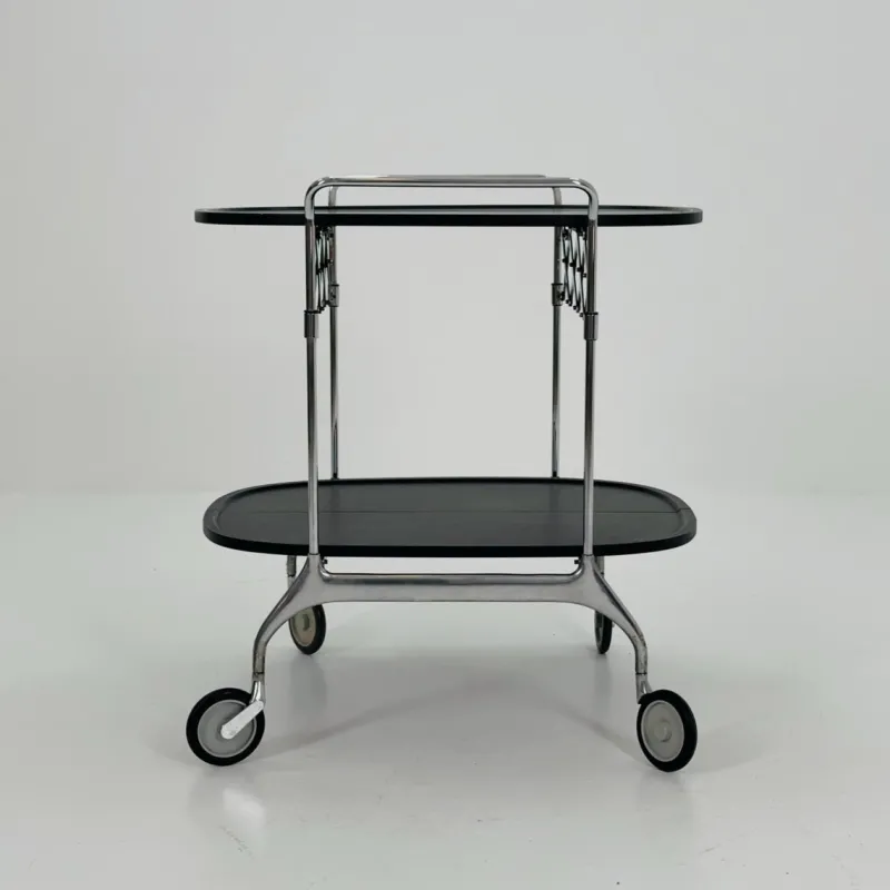 Pamono Black Gastone Dolly Trolley Bar Cart by Antonio Citterio and Oliver Low for Kartell> Serving Bar Carts & Trolleys