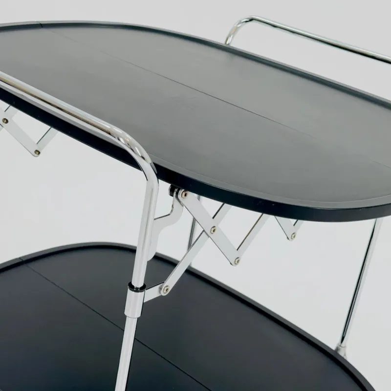 Pamono Black Gastone Dolly Trolley Bar Cart by Antonio Citterio and Oliver Low for Kartell> Serving Bar Carts & Trolleys