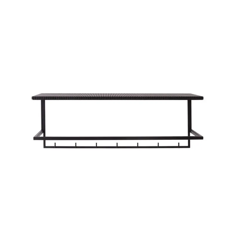 New Pamono Black Grid Coat Hanger by Kristina Dam Studio