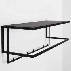 New Pamono Black Grid Coat Hanger by Kristina Dam Studio