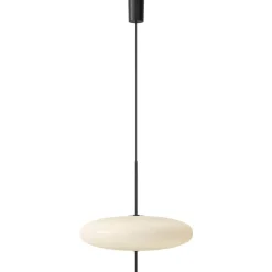 New Pamono Black Hardware 2065 Ceiling Lamp with White Diffuser by Gino Sarfatti for Astep