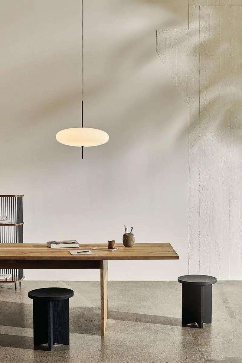 New Pamono Black Hardware 2065 Ceiling Lamp with White Diffuser by Gino Sarfatti for Astep