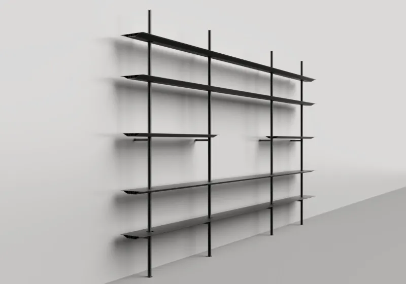 Pamono Black Hypostyla System 6 by Oscar Tusquets & Lluis Clotet for BD Barcelona> Storage