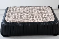 Sale Pamono Black Leather Sandra Sofa Set by Annie Hieronimus for Ligne Roset, 1973, Set of 7