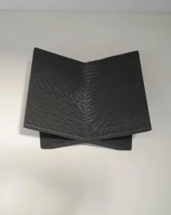 Online Pamono Black Lime Cement Mixture and Wood Bookstand by Dennis Kaiser