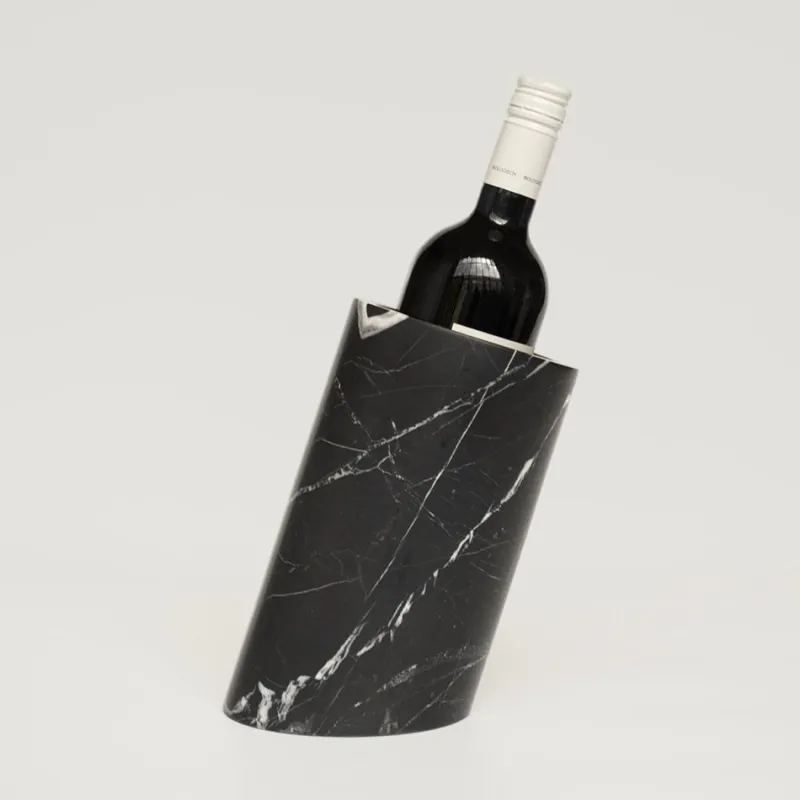Pamono Black Marble Angled Wine Cooler from Kiwano Concept> Tabletop|Ice Buckets & Wine Coolers