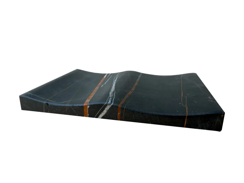 Clearance Pamono Black Marble Bamboo Tray by Joaquín Moll for Meddel