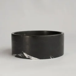 New Pamono Black Marble Cylinder Bowl from Kiwano Concept