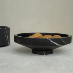 Pamono Black Marble Narrow Bowl from Kiwano Concept> Tabletop|Bowls