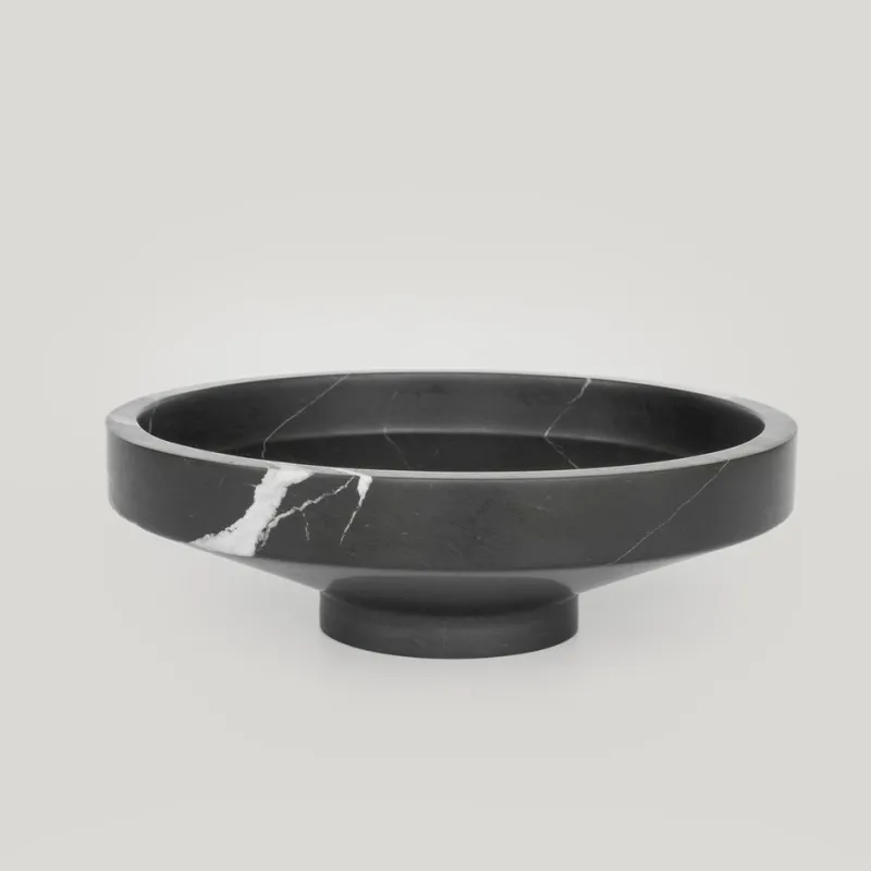 Pamono Black Marble Narrow Bowl from Kiwano Concept> Tabletop|Bowls