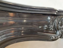 Pamono Black Marble Three Shell Mantelpiece><noscript><img width=