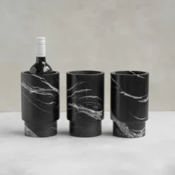 Pamono Black Marble Vase Wine Cooler from Kiwano Concept><noscript><img width=