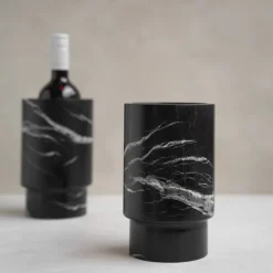 Pamono Black Marble Vase Wine Cooler from Kiwano Concept><noscript><img width=