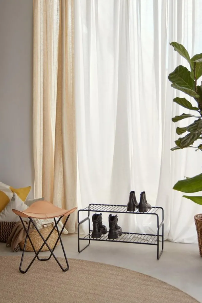 Pamono Black Metal Shoe Racks by Cuero Design> Racks, Hooks & Valets