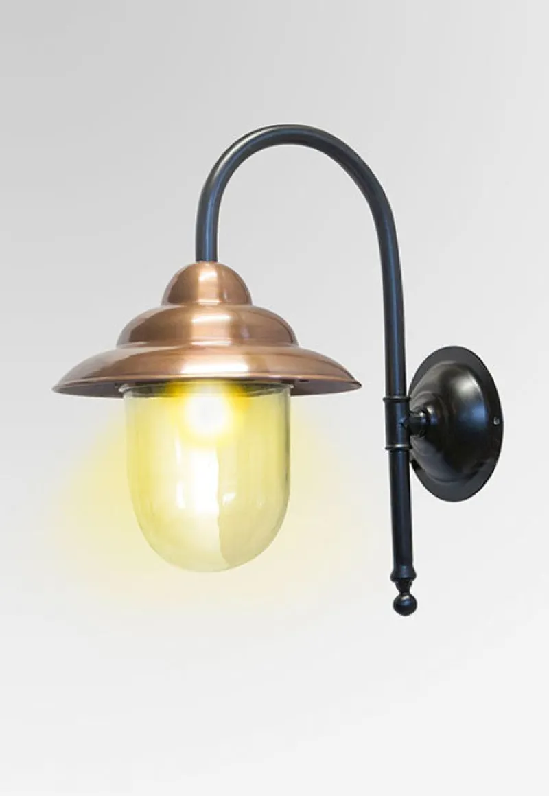 Pamono Black Middle Copper Barn Light> Garden Lighting