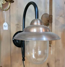 Pamono Black Middle Copper Barn Light><noscript><img width=