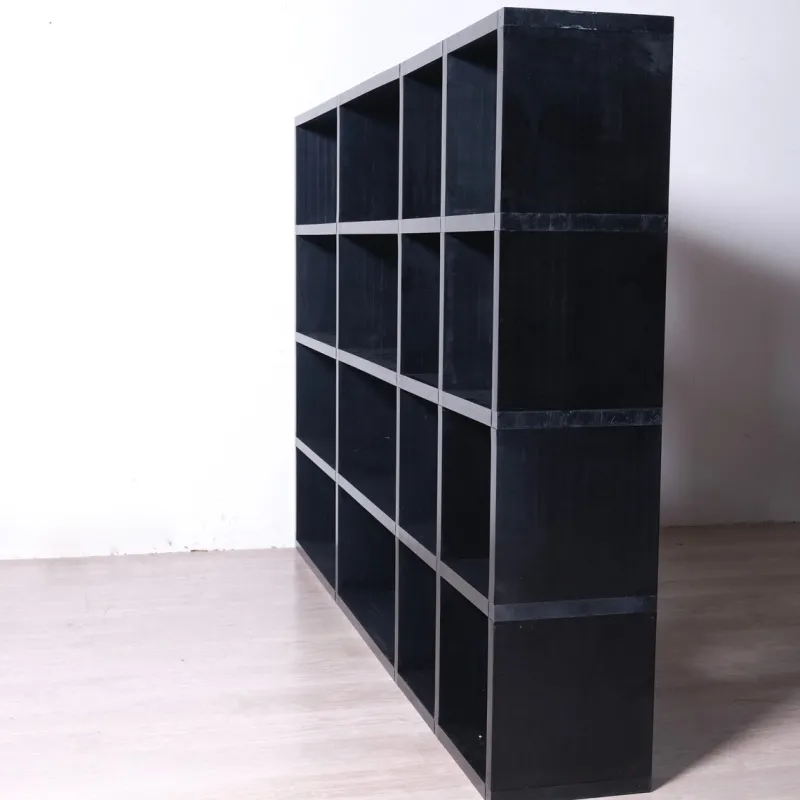 Pamono Black Modular Bookcase by Giulio A. Polvara for Kartell, 1970s