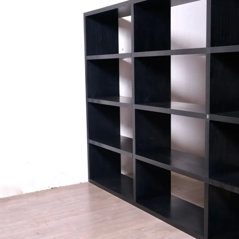 Pamono Black Modular Bookcase by Giulio A. Polvara for Kartell, 1970s