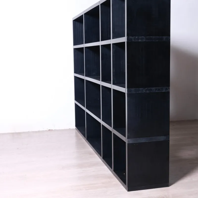 Pamono Black Modular Bookcase by Giulio A. Polvara for Kartell, 1970s