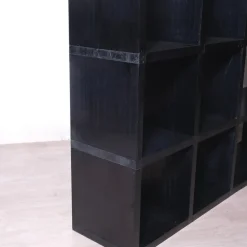 Pamono Black Modular Bookcase by Giulio A. Polvara for Kartell, 1970s