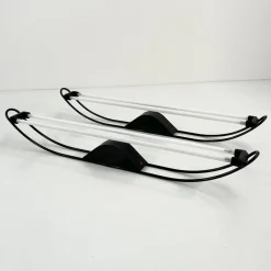 Pamono Black Neon Wall Lamp by Gian N. Gigante for Zerbetto, 1980s><noscript><img width=