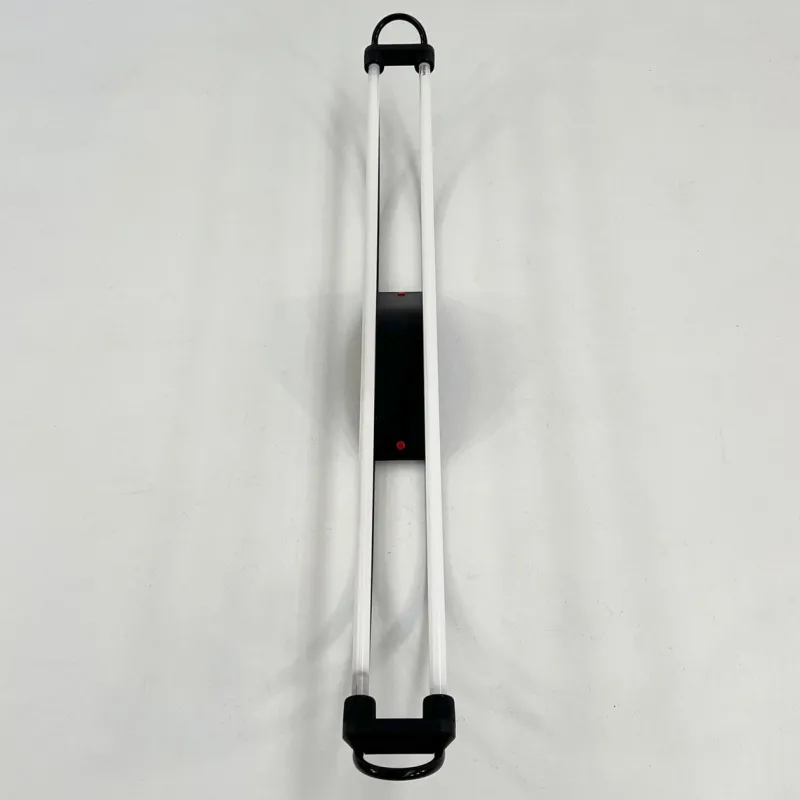 Pamono Black Neon Wall Lamp by Gian N. Gigante for Zerbetto, 1980s> Wall Lights & Sconces