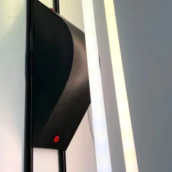 Pamono Black Neon Wall Lamp by Gian N. Gigante for Zerbetto, 1980s><noscript><img width=